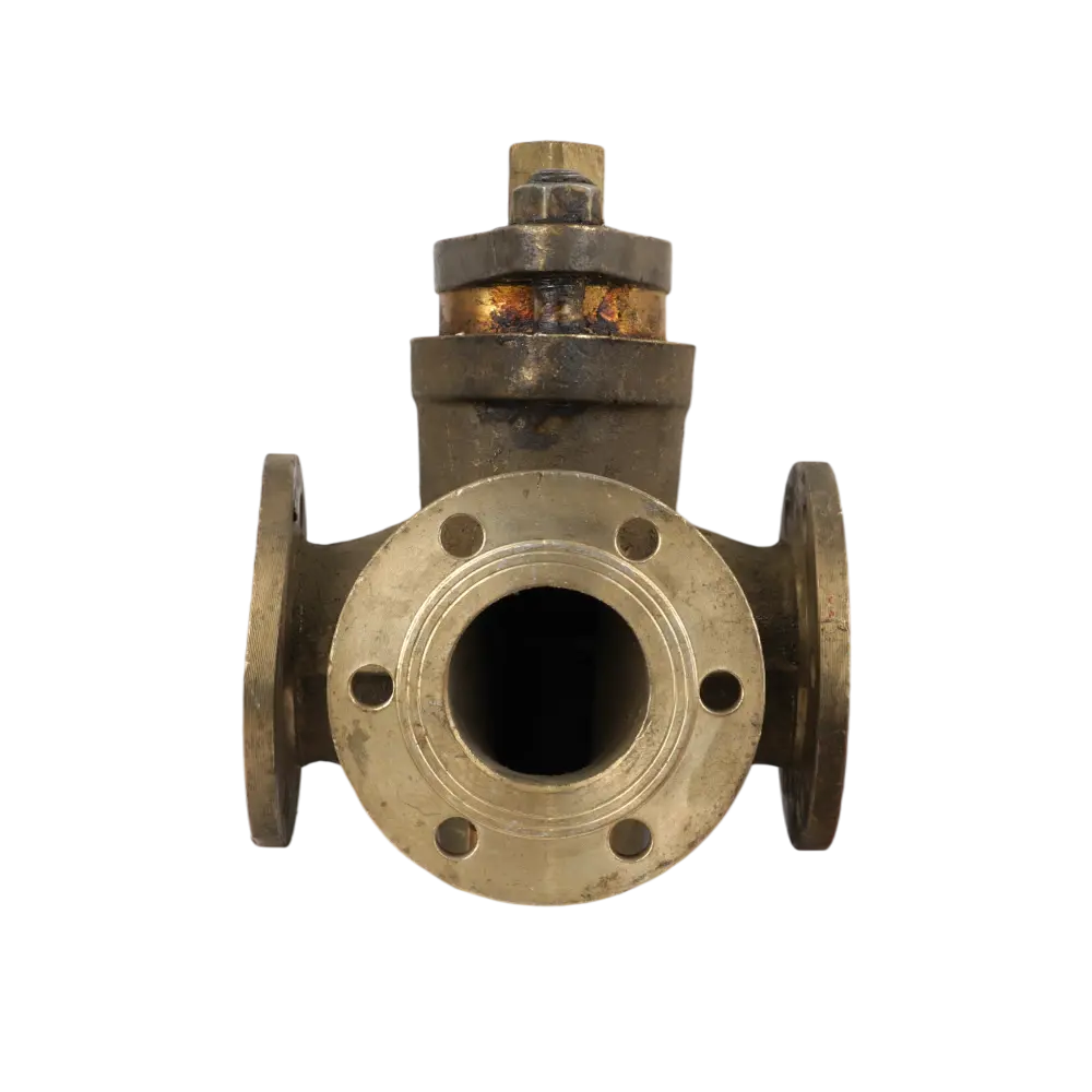 кран фланцевый трехходовой Г-образный DN 65 PN 6