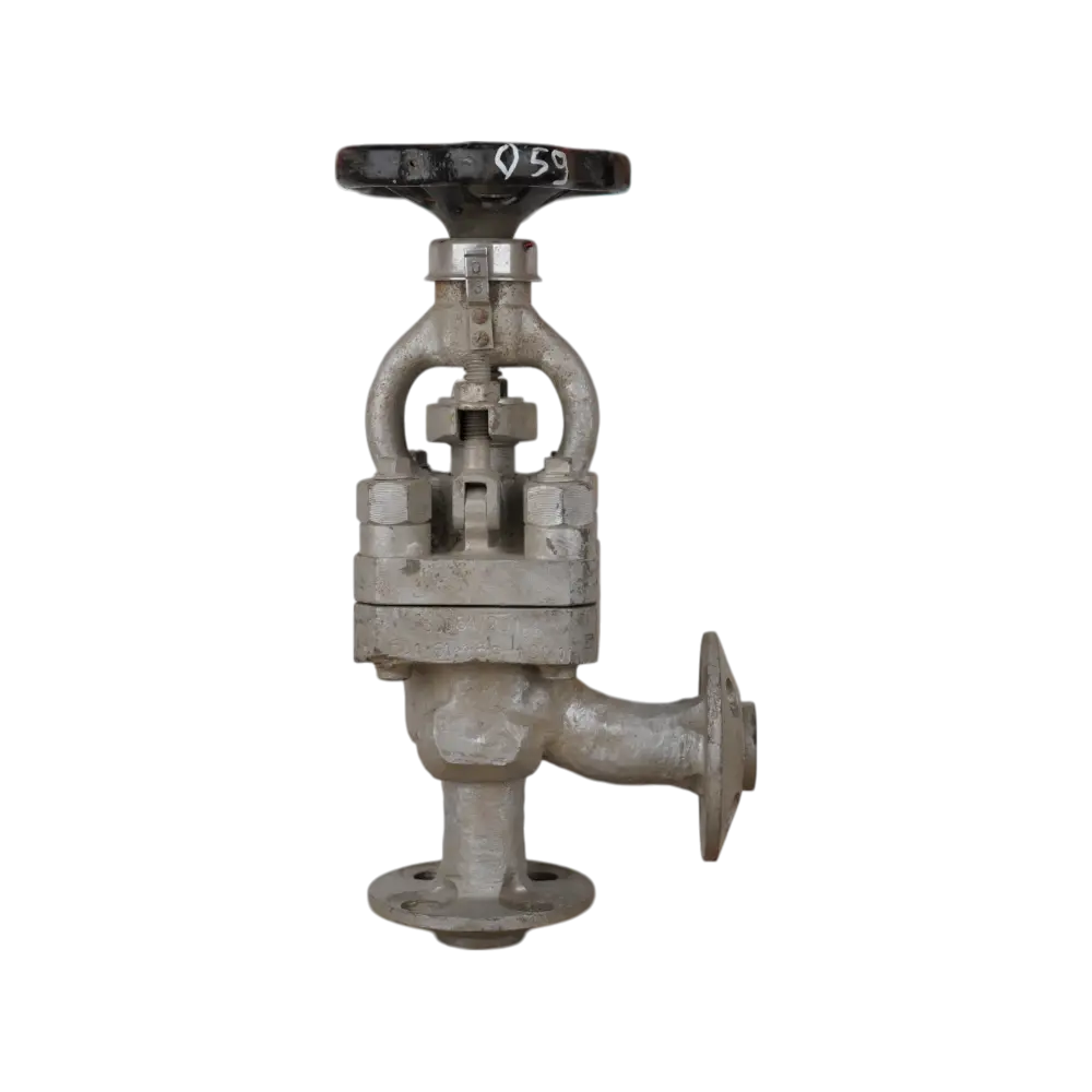 клапан угловой с бортовым фланцем DN 20 PN 64