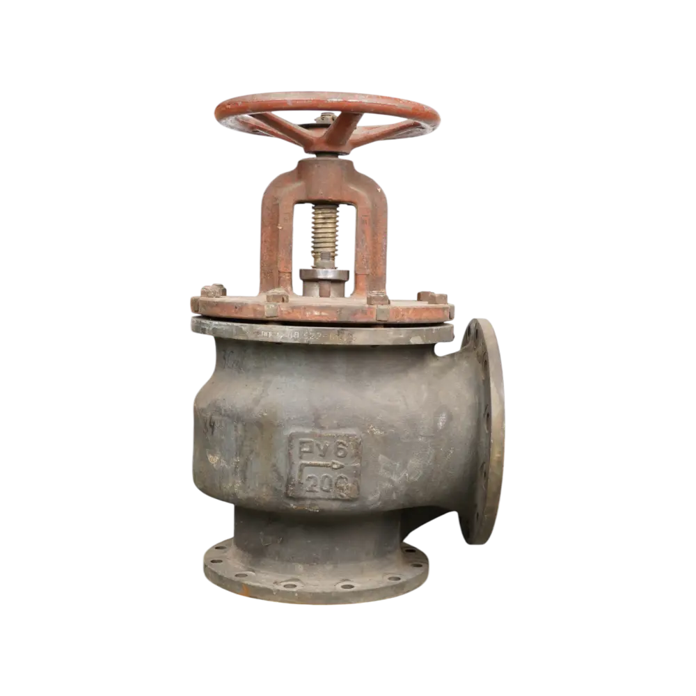 клапан невозвратно-запорный фланцевый угловой сальниковый бронзовый DN 200 PN 6