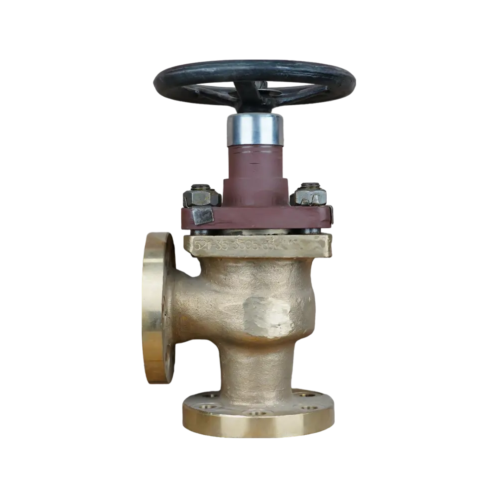 клапан запорный фланцевый угловой DN 50 PN 40