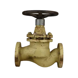 Фото товара клапан запорный фланцевый проходной бронзовый DN 80 PN 40 вид спереди