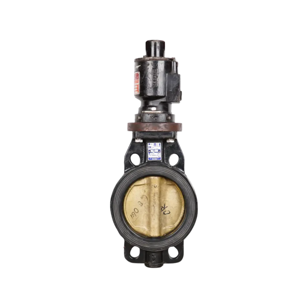 затвор с редуктором межфланцевый 4 ушка черный импортный DN 150 PN 10