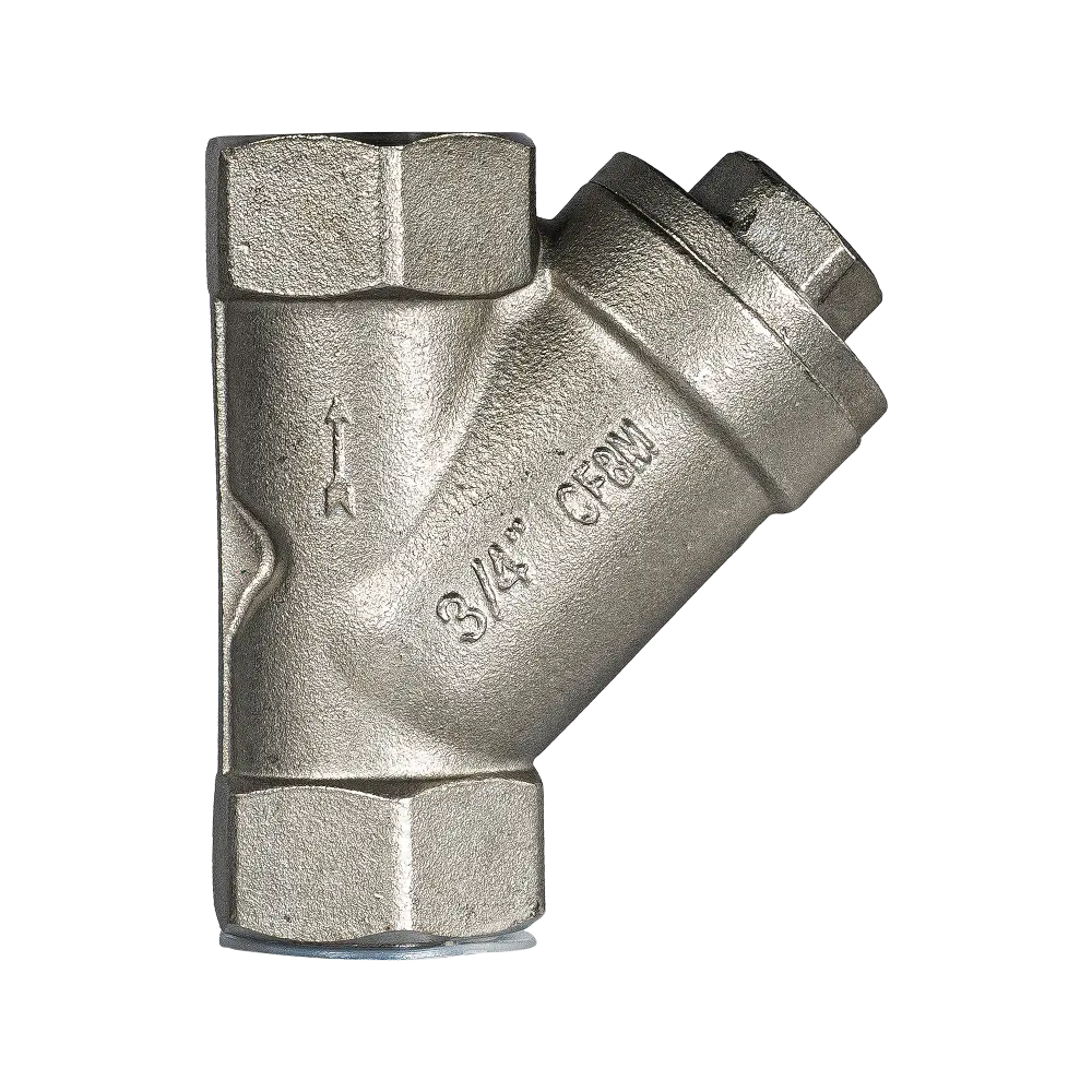 Обратный клапан муфтовый Y-тип Dn20 Pn63 (AISI316)