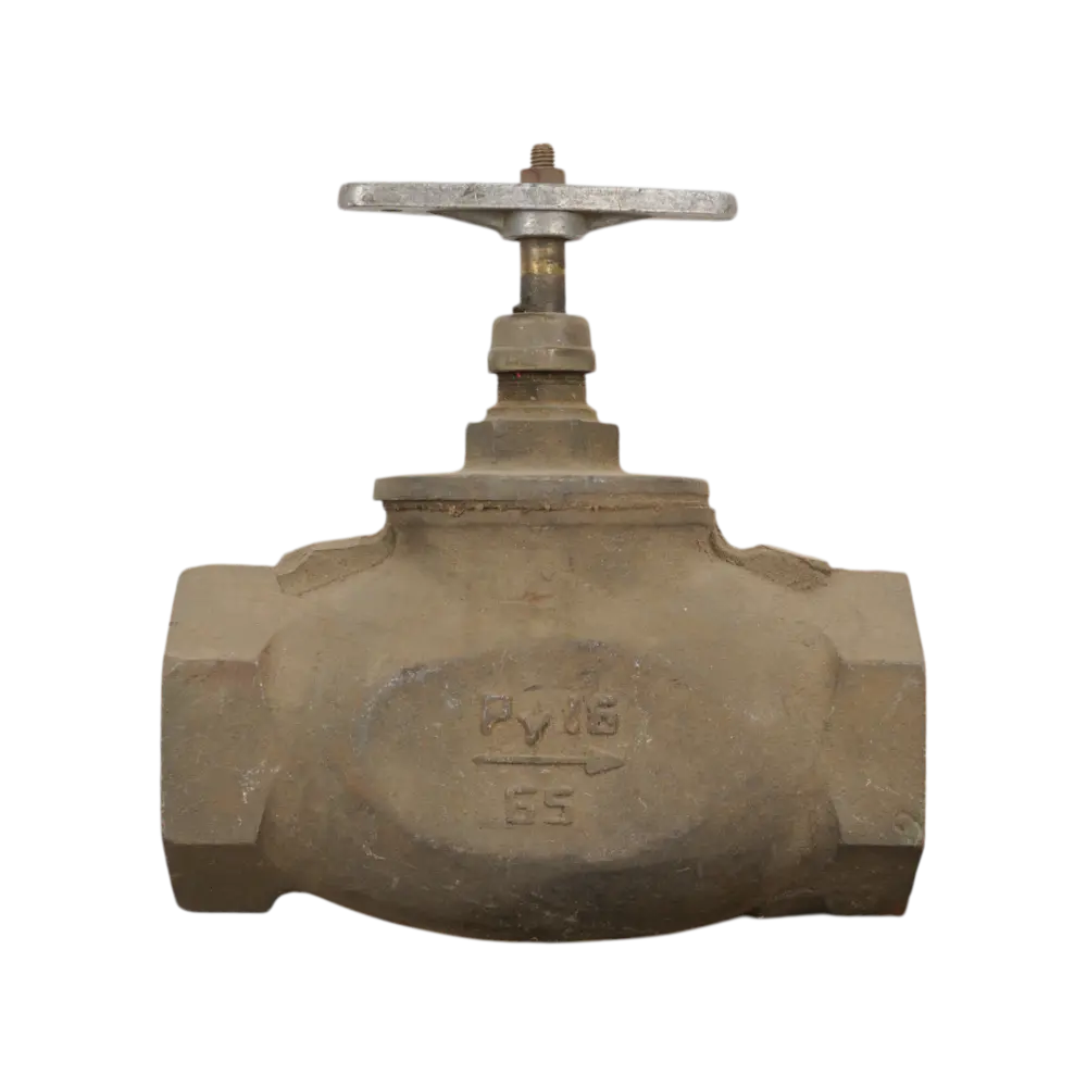 клапан запорный муфтовый проходной чугун, DN 65 PN 16