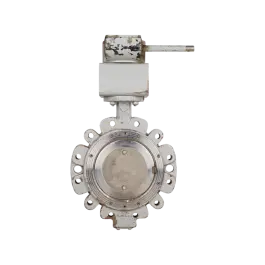 Фото товара затвор межфланцевый с редуктором FAS-2750 импортный DN 200 PN 16 вид спереди